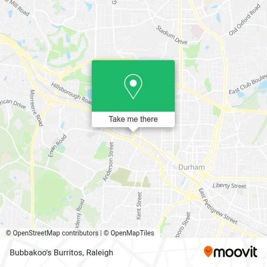 Bubbakoo's Burritos map