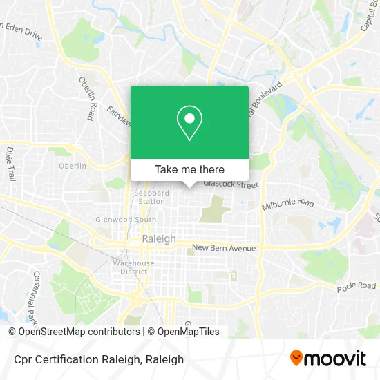 Cpr Certification Raleigh map