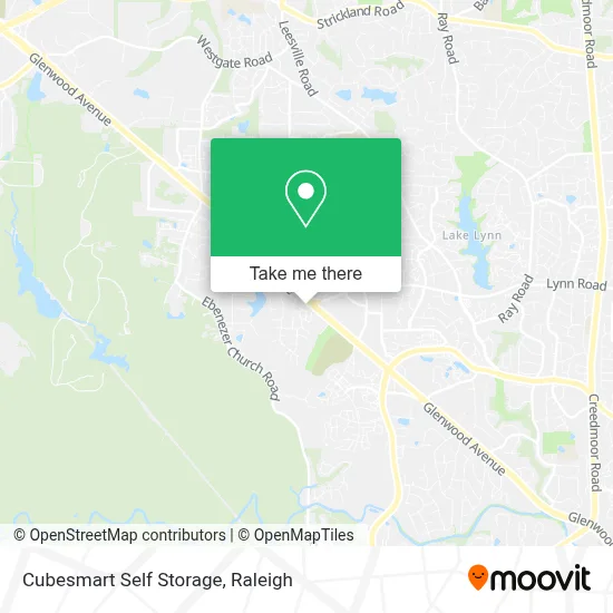 Cubesmart Self Storage map