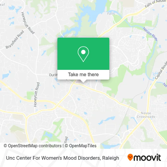 Unc Center For Women's Mood Disorders map