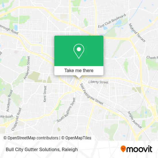 Bull City Gutter Solutions map