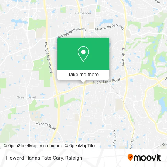 Howard Hanna Tate Cary map