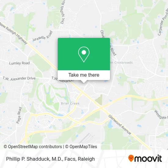 Phillip P. Shadduck, M.D., Facs map