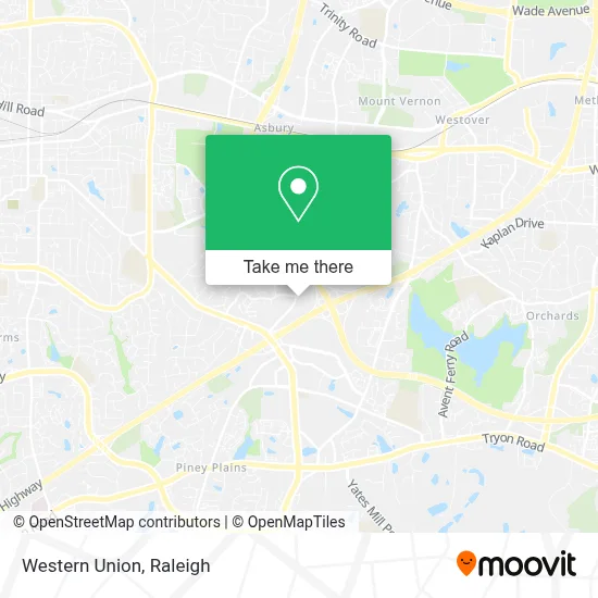 Western Union map