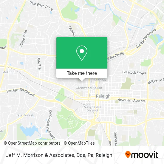 Jeff M. Morrison & Associates, Dds, Pa map