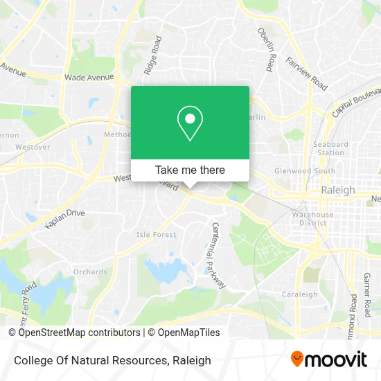 College Of Natural Resources map