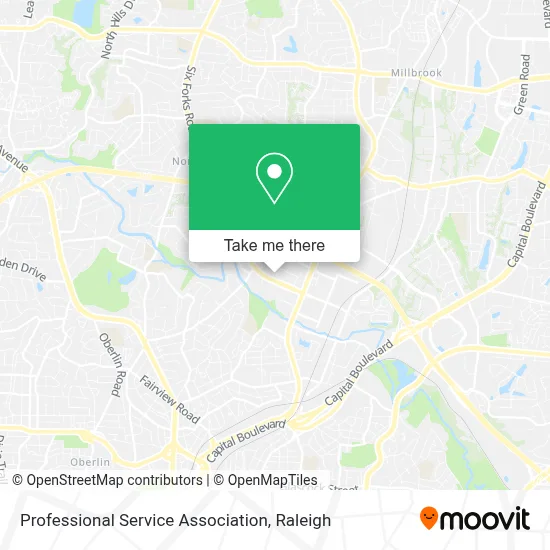 Professional Service Association map