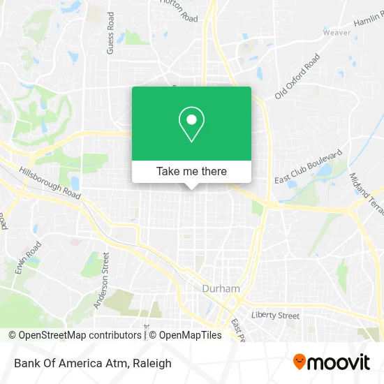 Bank Of America Atm map