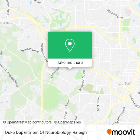 Duke Department Of Neurobiology map