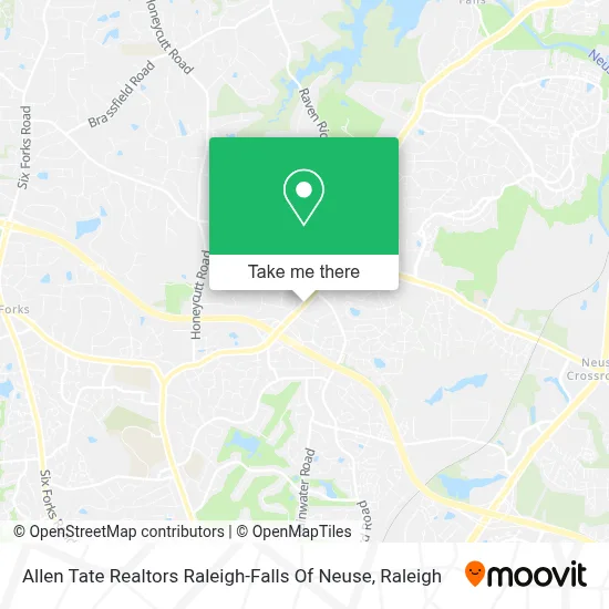Allen Tate Realtors Raleigh-Falls Of Neuse map