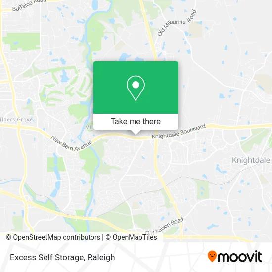 Excess Self Storage map