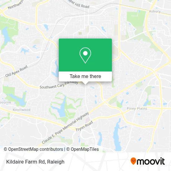 Kildaire Farm Rd map