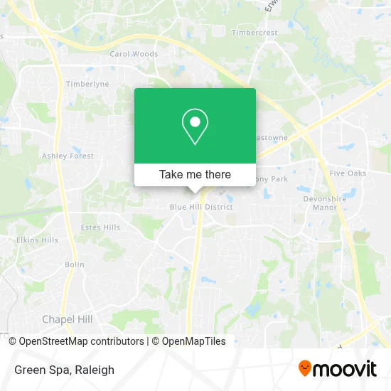 Green Spa map