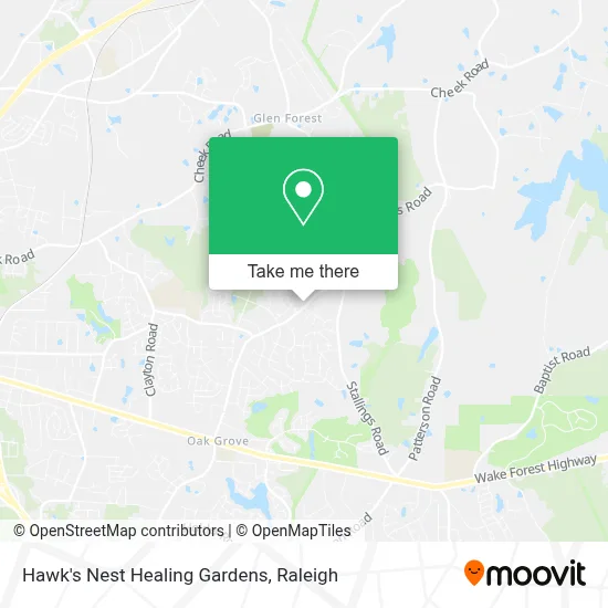 Hawk's Nest Healing Gardens map