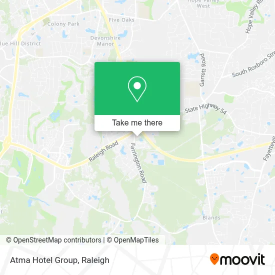 Atma Hotel Group map