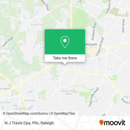 N J Travis Cpa, Pllc map