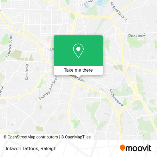 Inkwell Tattoos map