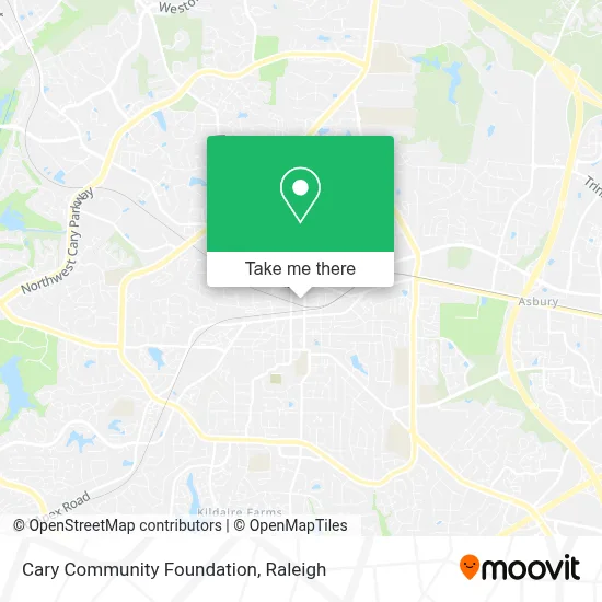 Cary Community Foundation map