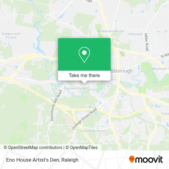 Eno House Artist's Den map