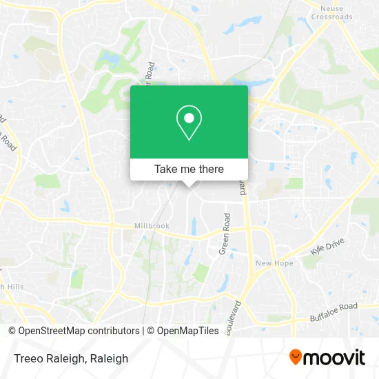 Treeo Raleigh map