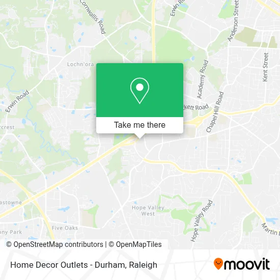 Home Decor Outlets - Durham map