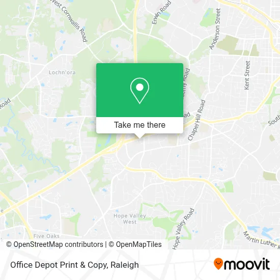 Office Depot Print & Copy map