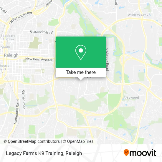 Legacy Farms K9 Training map