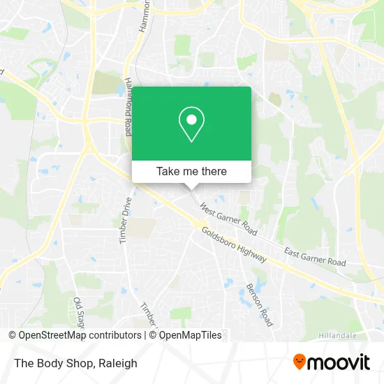 The Body Shop map