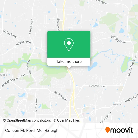 Colleen M. Ford, Md map
