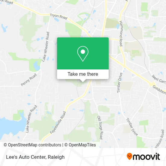 Lee's Auto Center map