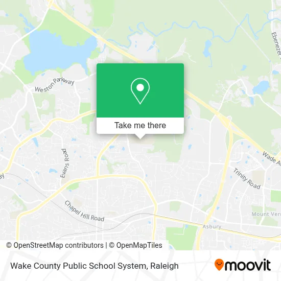 Wake County Public School System map
