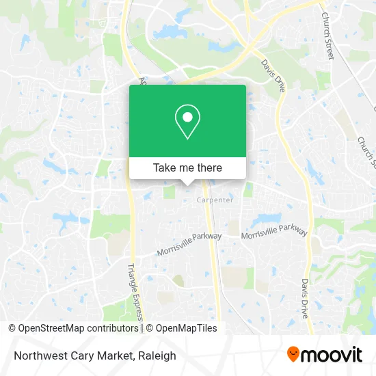 Northwest Cary Market map