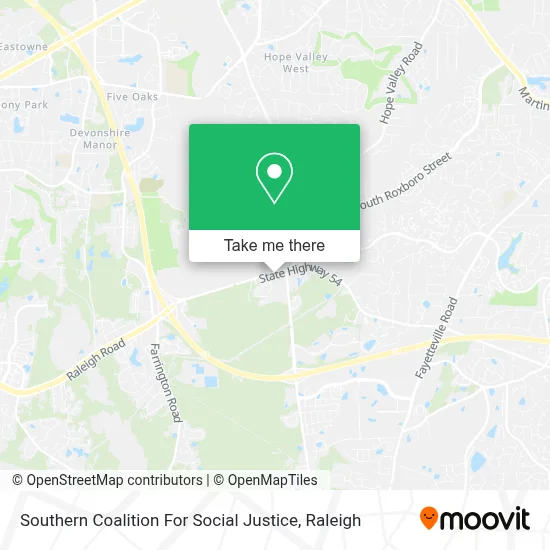 Southern Coalition For Social Justice map