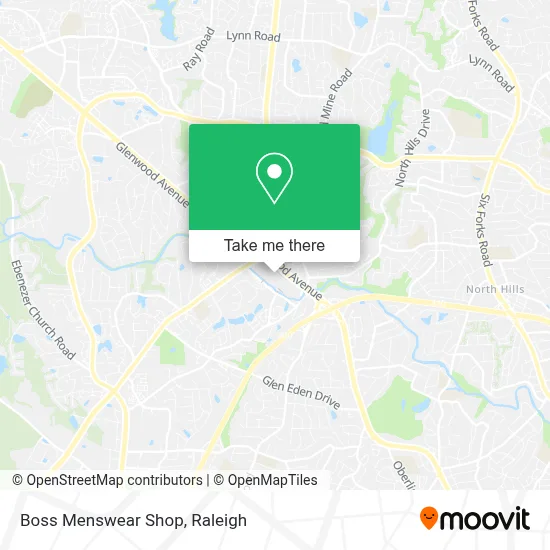 Boss Menswear Shop map