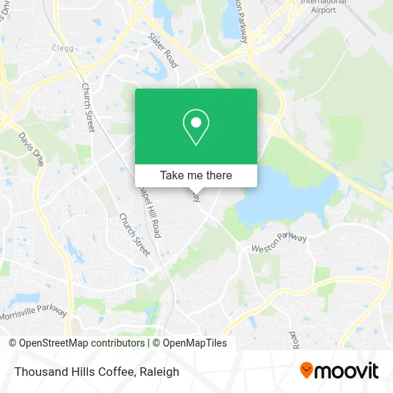 Thousand Hills Coffee map