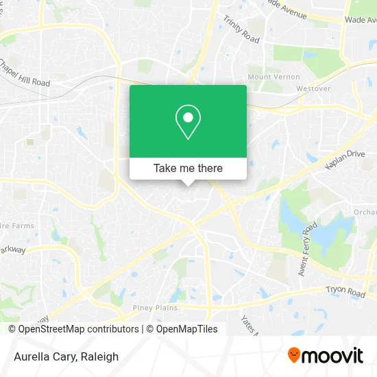 Aurella Cary map
