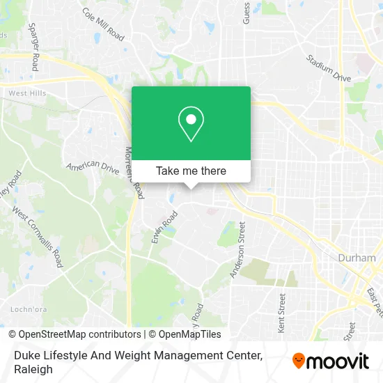 Duke Lifestyle And Weight Management Center map