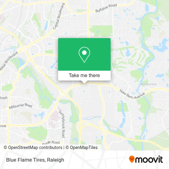 Blue Flame Tires map