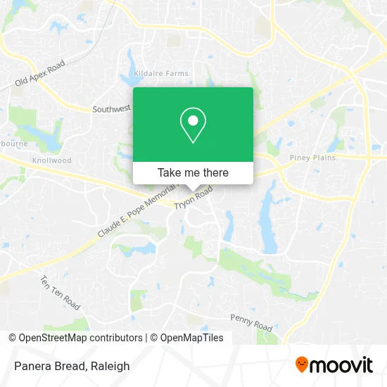 Panera Bread map