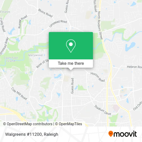 Walgreens #11200 map