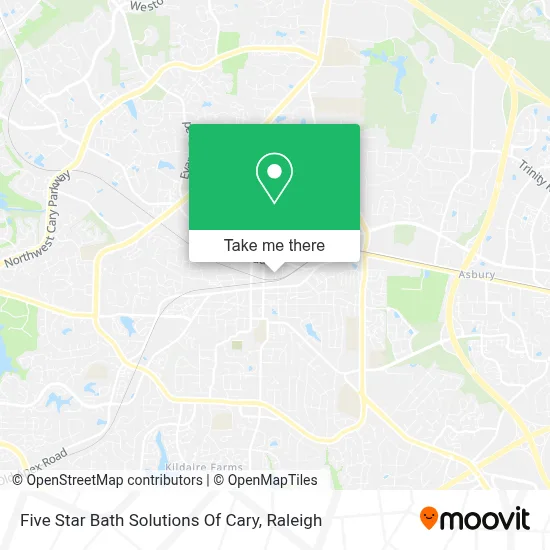 Five Star Bath Solutions Of Cary map