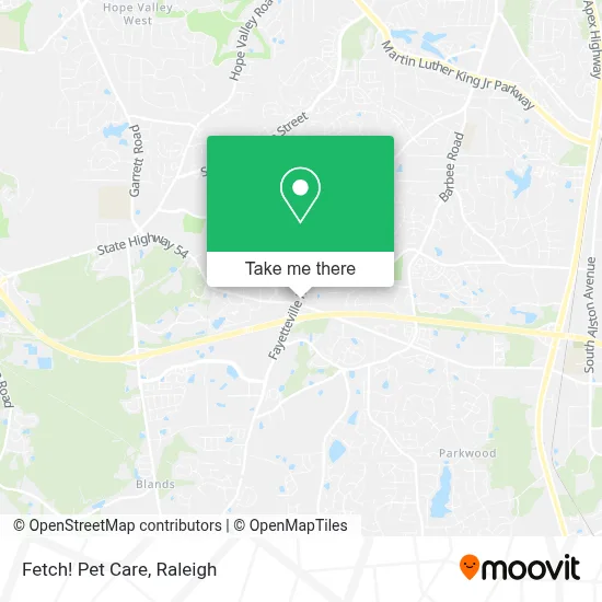 Fetch! Pet Care map