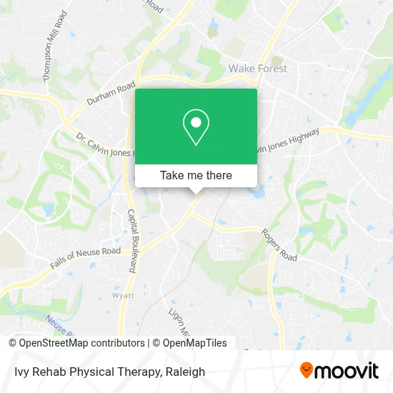 Ivy Rehab Physical Therapy map