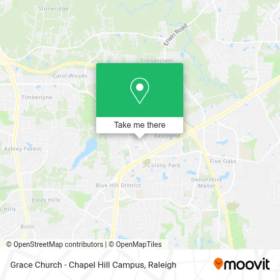 Grace Church - Chapel Hill Campus map