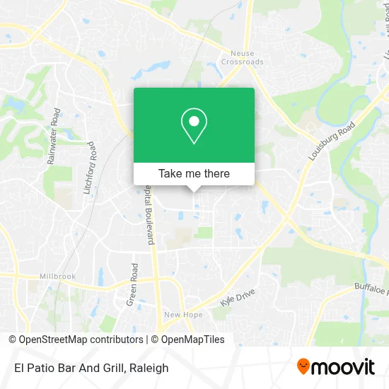 El Patio Bar And Grill map