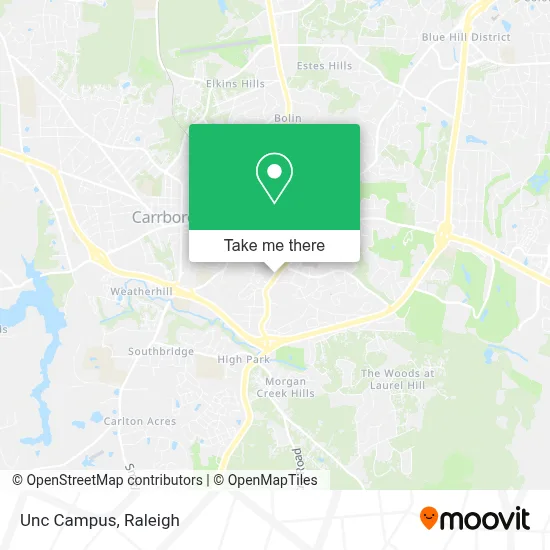 Unc Campus map