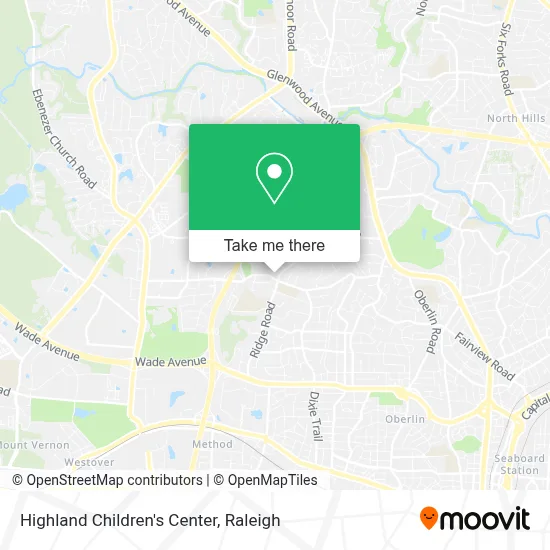 Highland Children's Center map