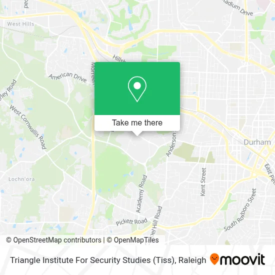 Triangle Institute For Security Studies (Tiss) map
