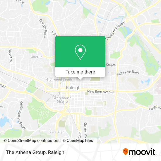 The Athena Group map