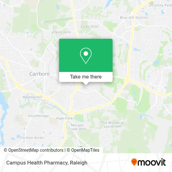 Campus Health Pharmacy map